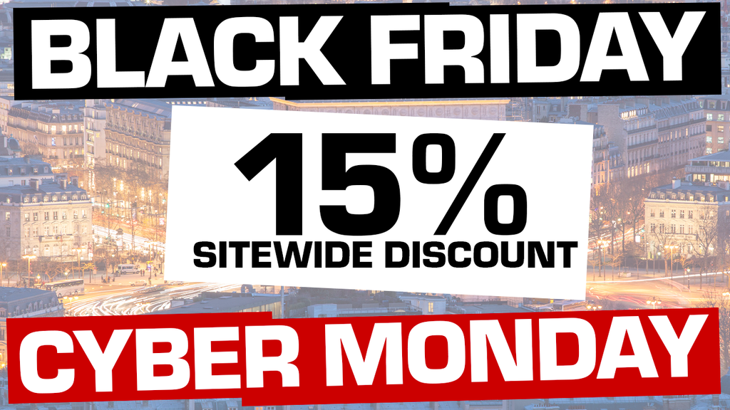 Black Friday & Cyber Monday: 15% off storewide!